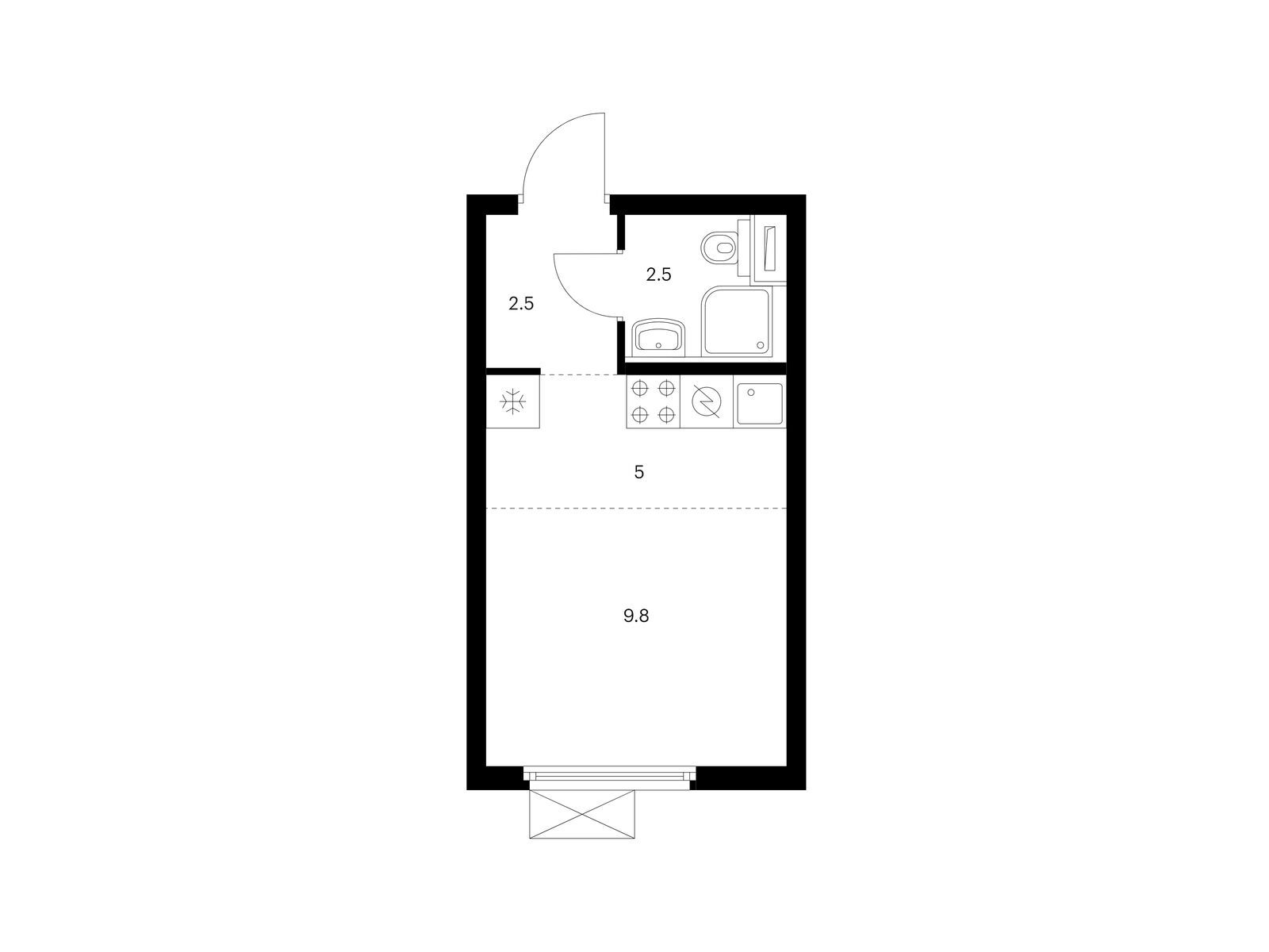 19.8 кв.м, Ярославский квартал