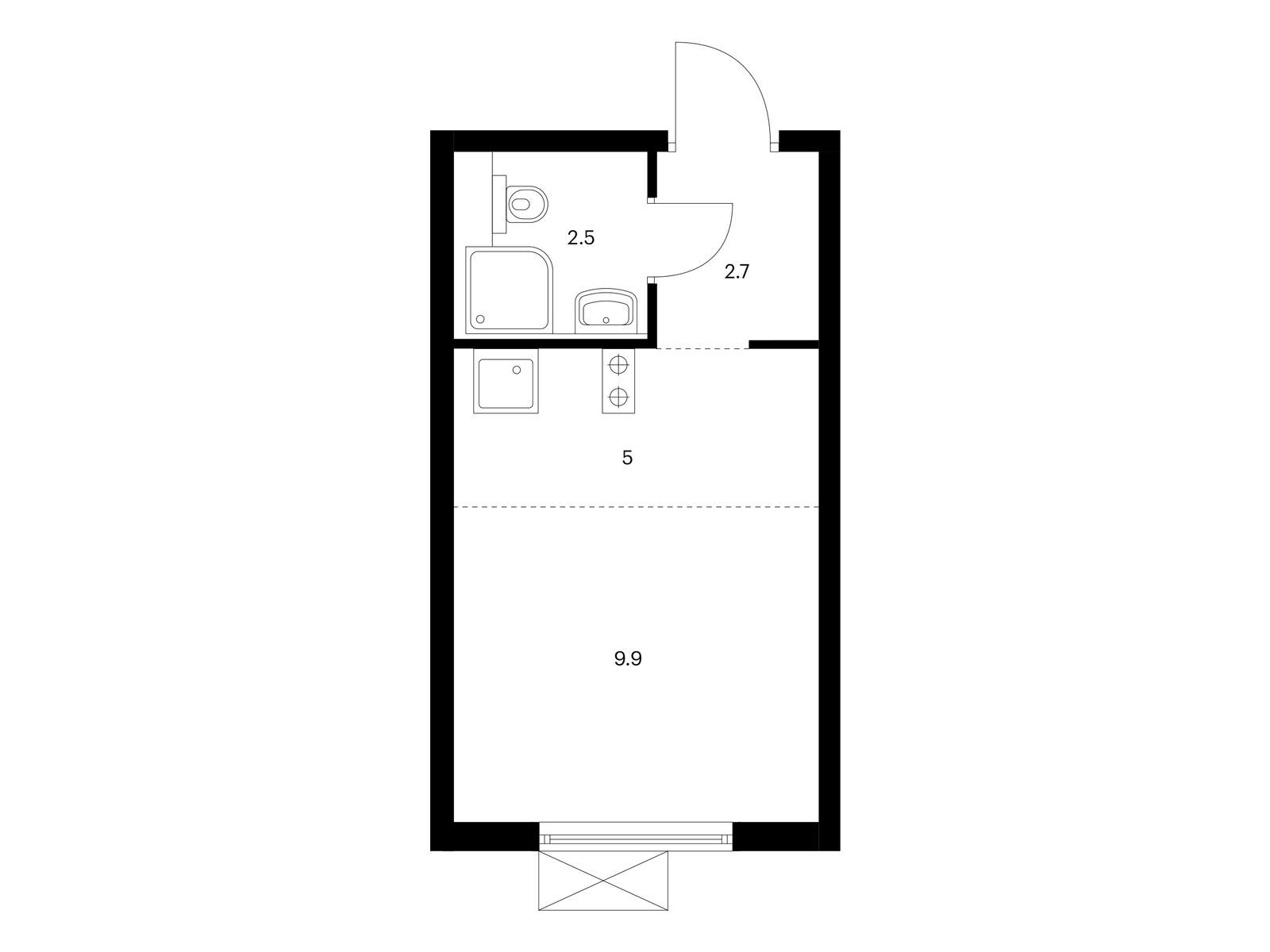 20.1 кв.м, Люблинский парк 20.1 кв.м, Люблинский парк