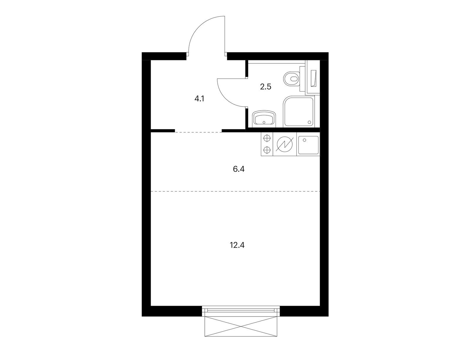 25.4 кв.м, Кольская 8