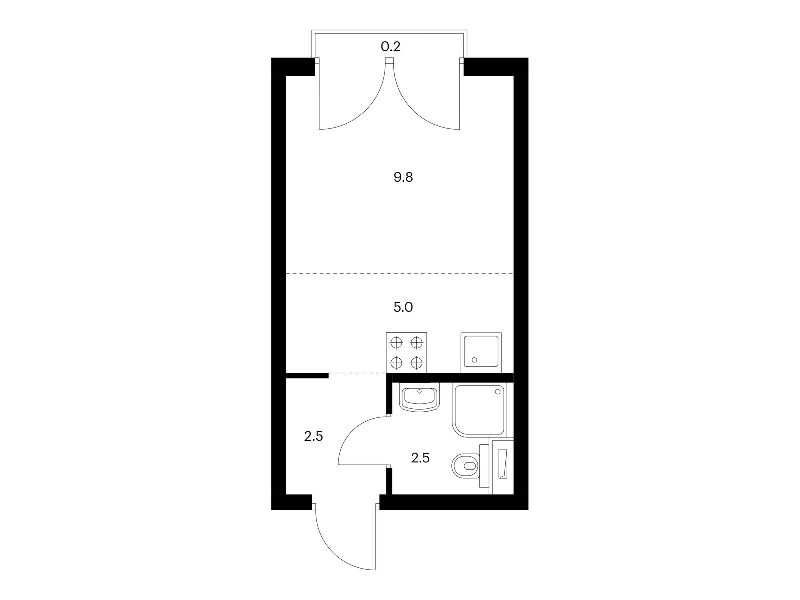 20 кв.м, Руставели 14