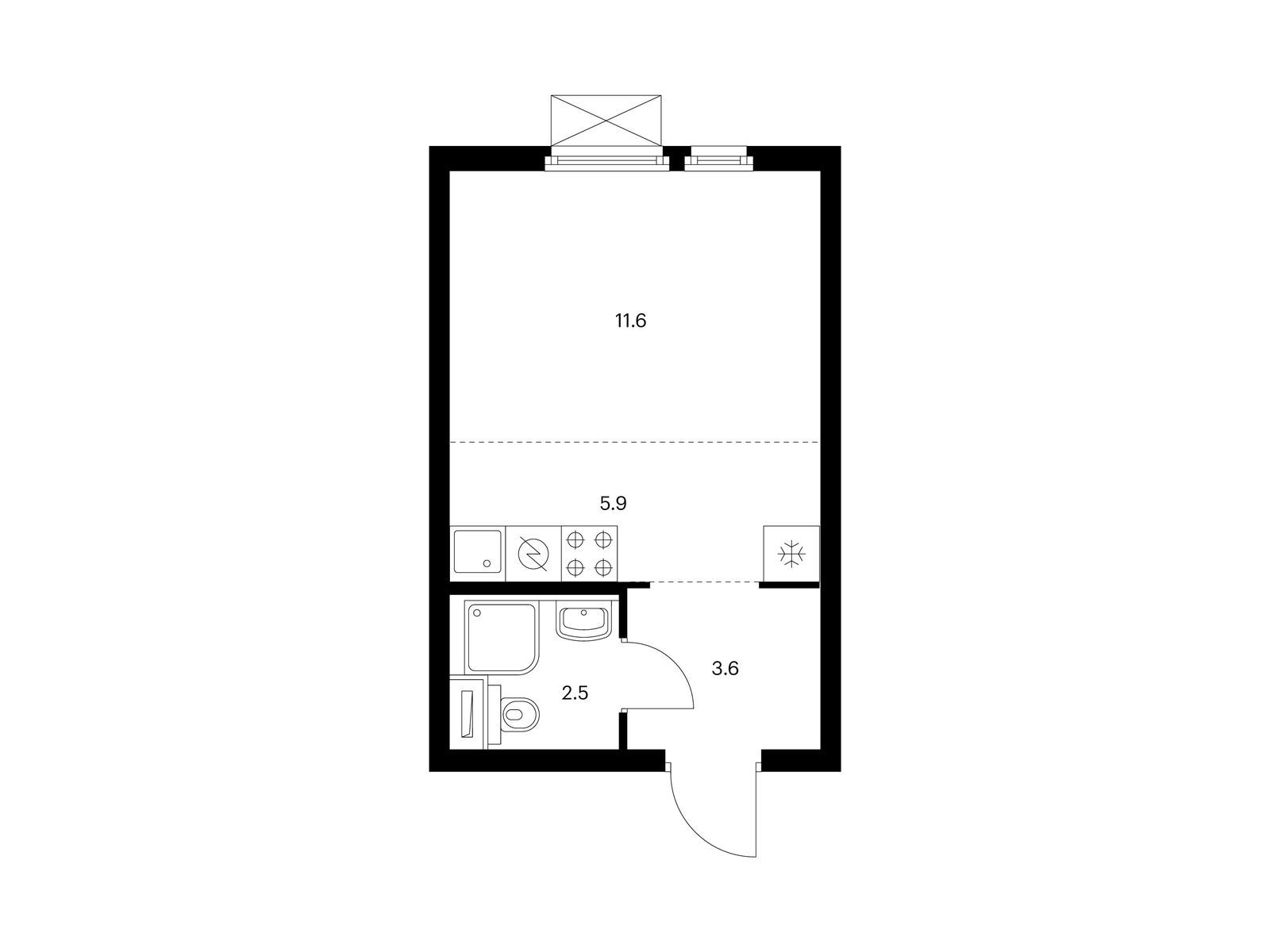 23.6 кв.м, Ярославский квартал