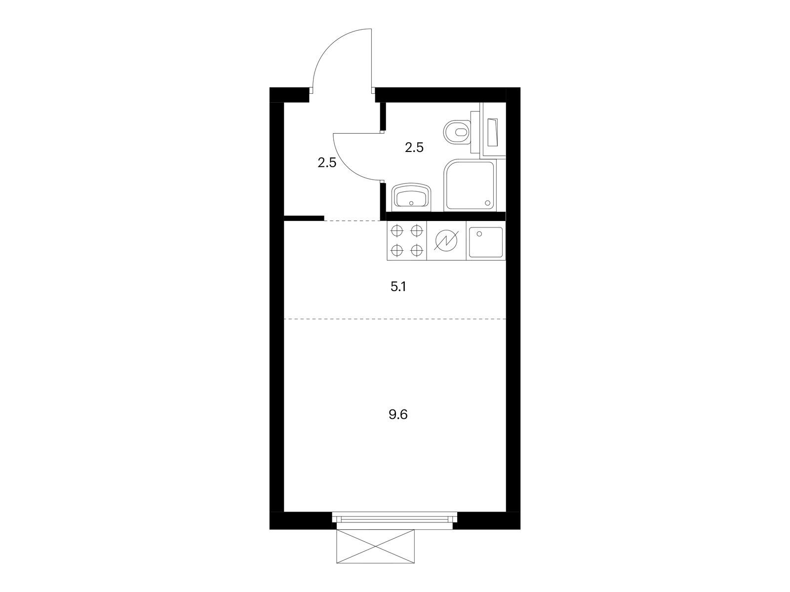 19.7 кв.м, Ютаново